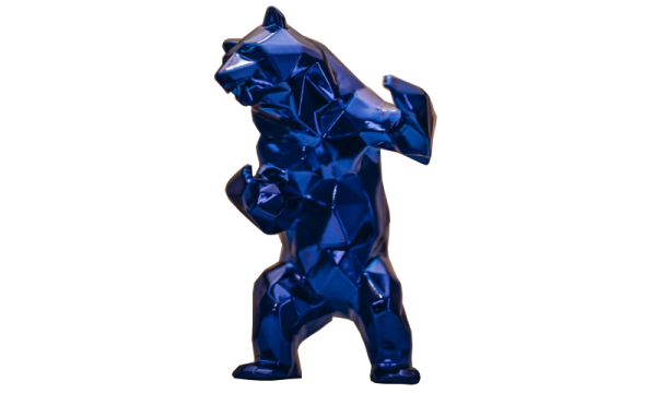 Richard Orlinski Bear Spirit Blue Edition