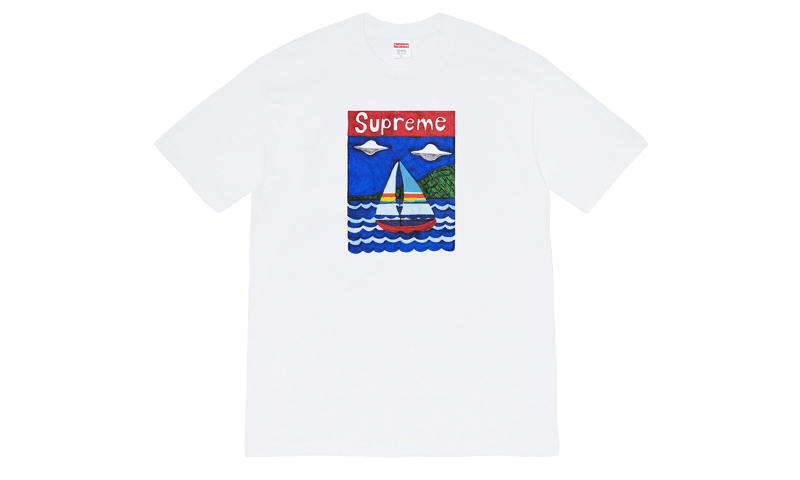 Supreme Sailboat Tee White - FLIP KLUB