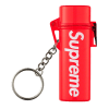 Supreme Waterproof Lighter Case Keychain Red