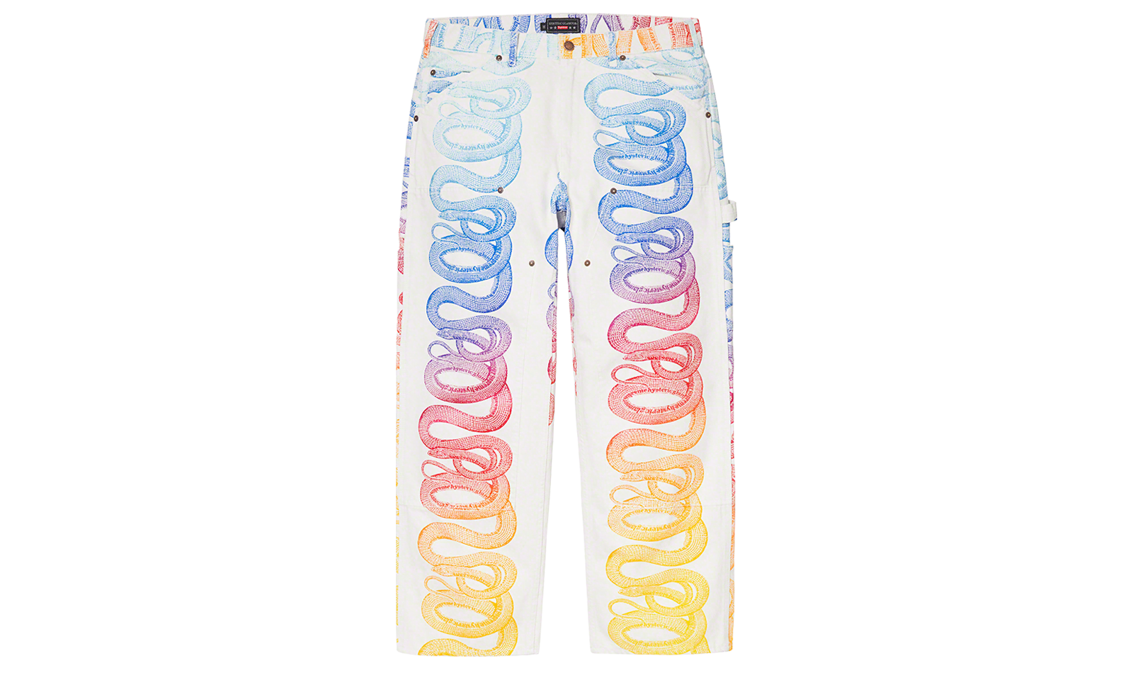 Supreme Hysteric Glamour Snake Double Knee Denim Painter Pant