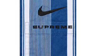 Supreme Nike Cotton Twill Shirt Blue Stripe