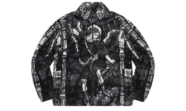 Supreme Saint Michael Fleece Jacket Black