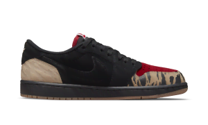 Air Jordan 1 Low SoleFly Black Sport Red