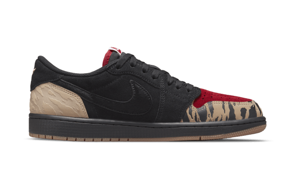 Air Jordan 1 Low SoleFly Black Sport Red