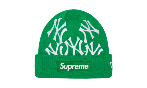 Supreme New York Yankees New Era Box Logo Beanie Green