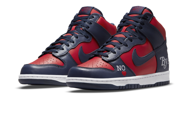 Nike SB Dunk High Supreme By Any Means Red