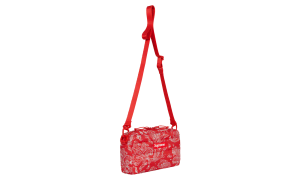 Supreme Puffer Side Bag Red Paisley